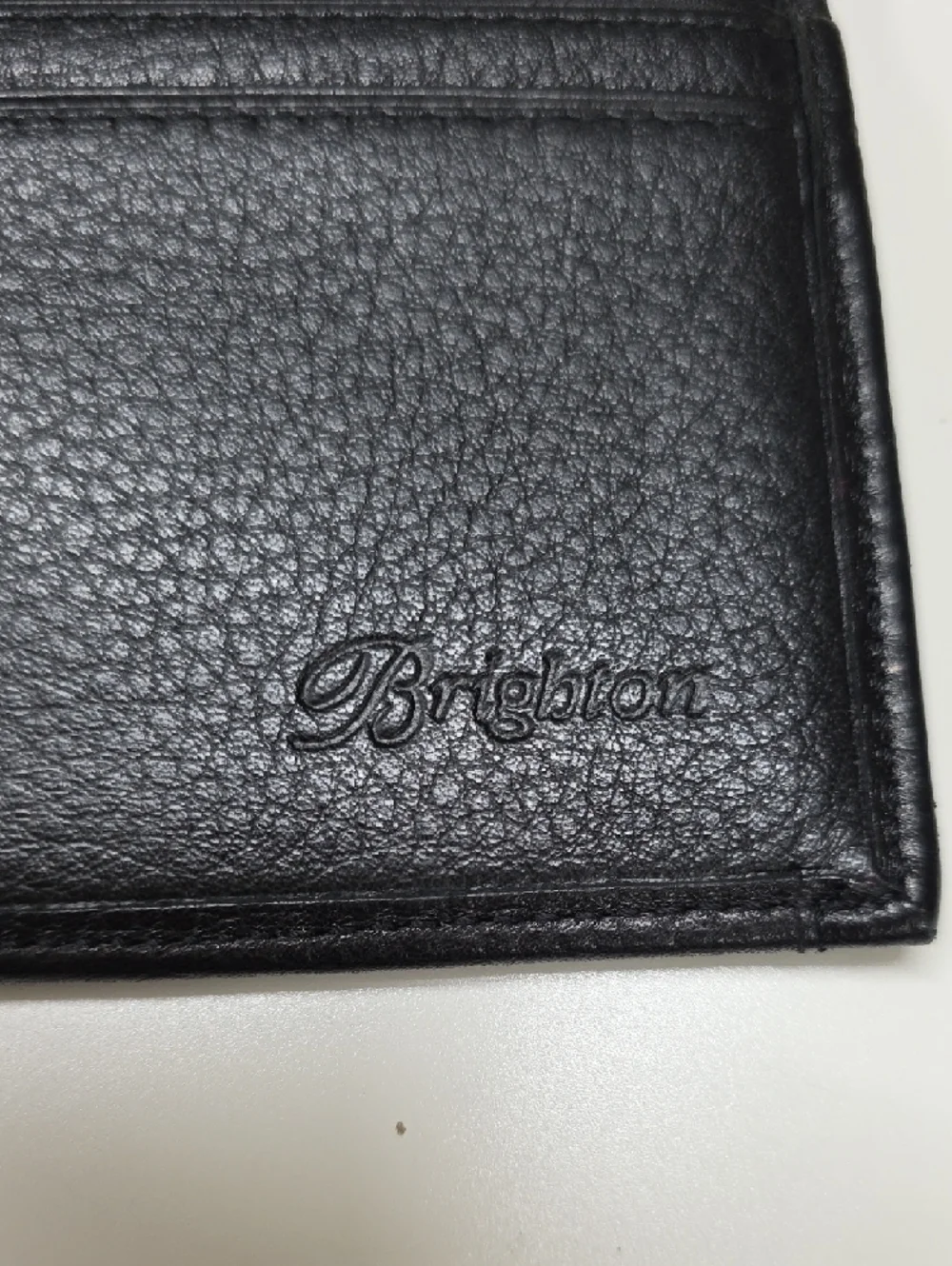 Brighton Leather Trifold Checkbook Wallet, Textured Black Silver Hearts